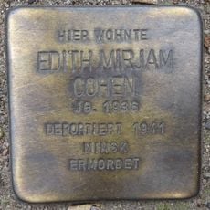 Stolperstein à la mémoire d’Edith Mirjam Cohen