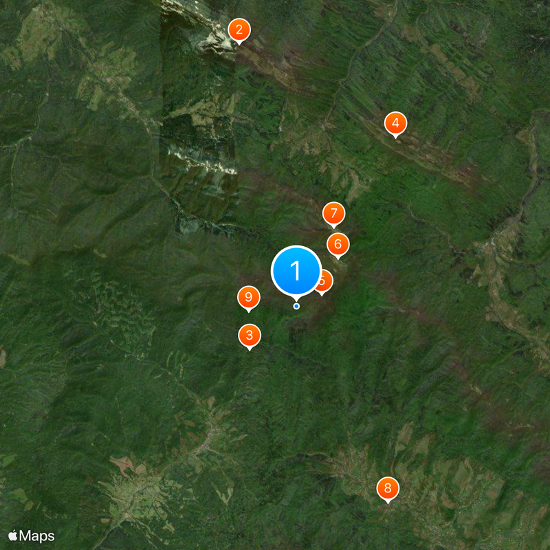 Grens tussen Oekraïne en Polen Kaart