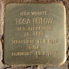 Stolperstein dedicated to Rosa Bütow