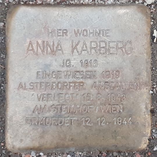 Stolperstein für Anna Karberg
