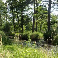 Lávka přes Kocábu a Voznický potok