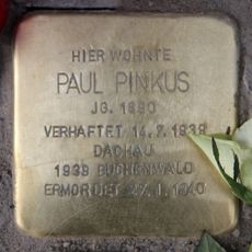 Stolperstein dedicated to Paul Pinkus
