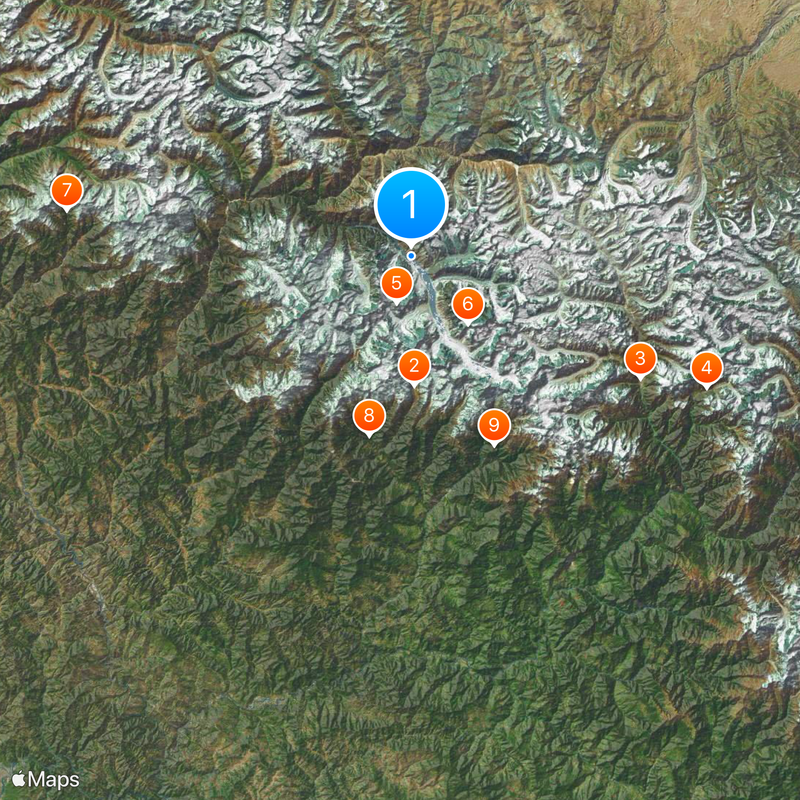 Bhagirathi River Map