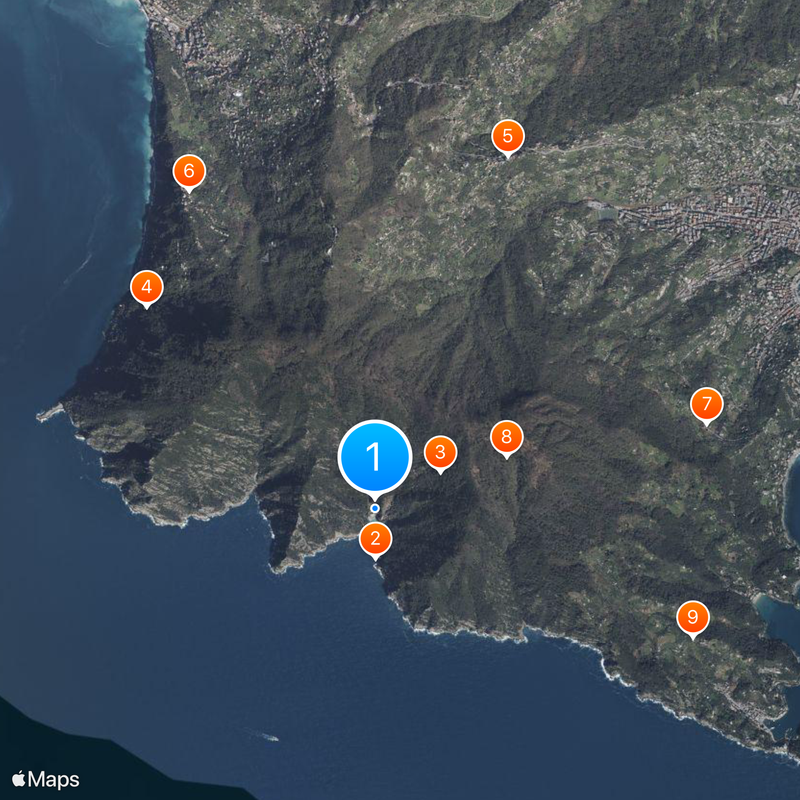 San Fruttuoso Abbey Map