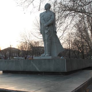 Dzerzhinsky monument in Zaporizhzhia