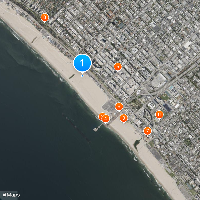 Santa Monica State Beach Map