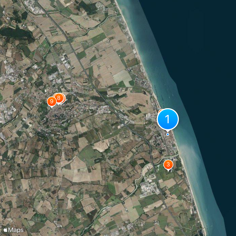 Porto Recanati Karte