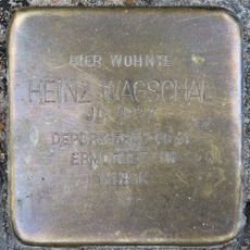 Stolperstein en memoria de Heinz Wagschal