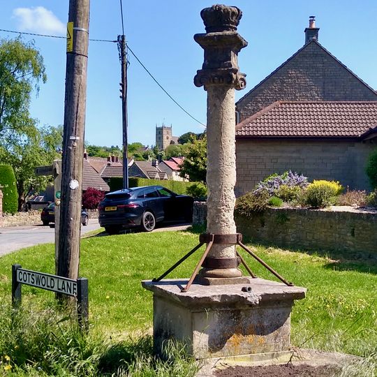 Jubilee Monument At Junction Of Cotswold Lane
