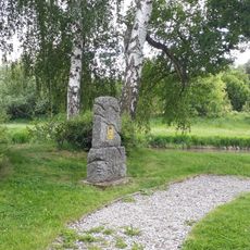 Památník v parku v Protivíně