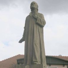 Statue of Jan Hus in Popovice