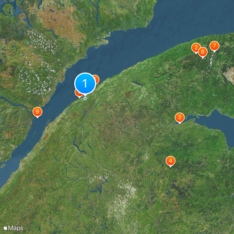 Bas-Saint-Laurent Mappa
