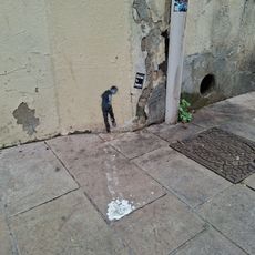 Pochoir de l’artiste Ender réalisé pendant le festival Points de Vue 2024.