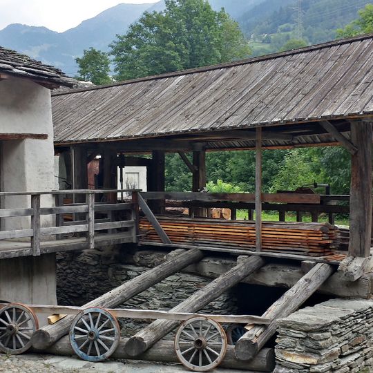 Mulino di Aino, segherie, fucina