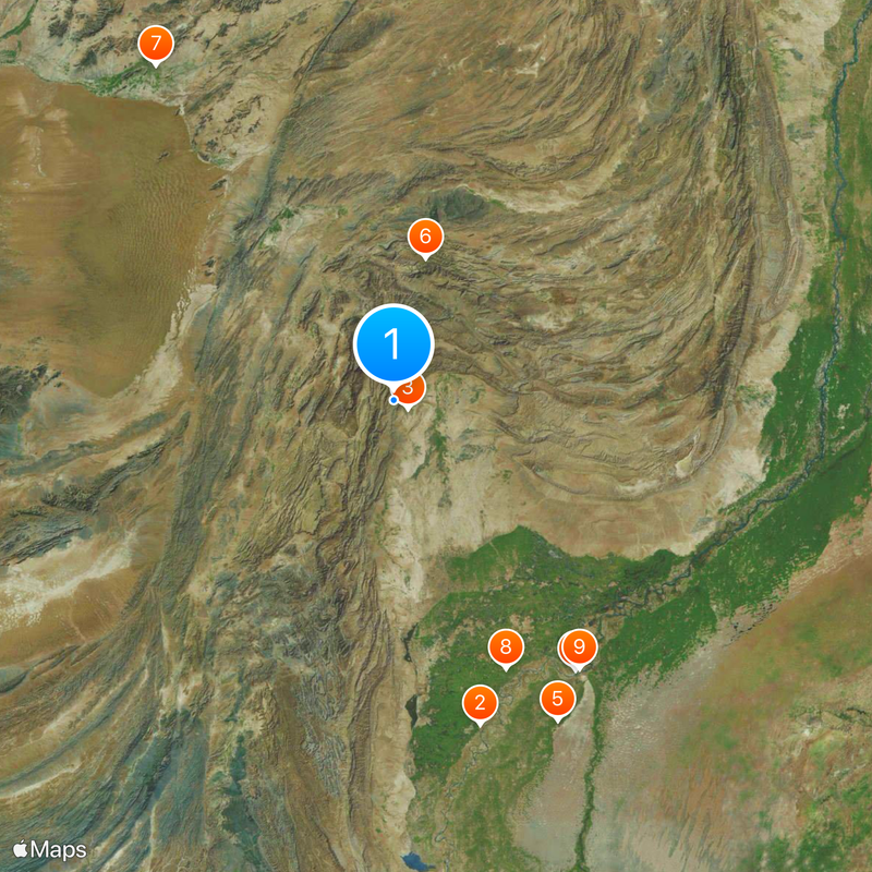 Bolan Pass Map
