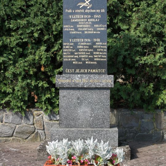 World wars memorial in Čučice