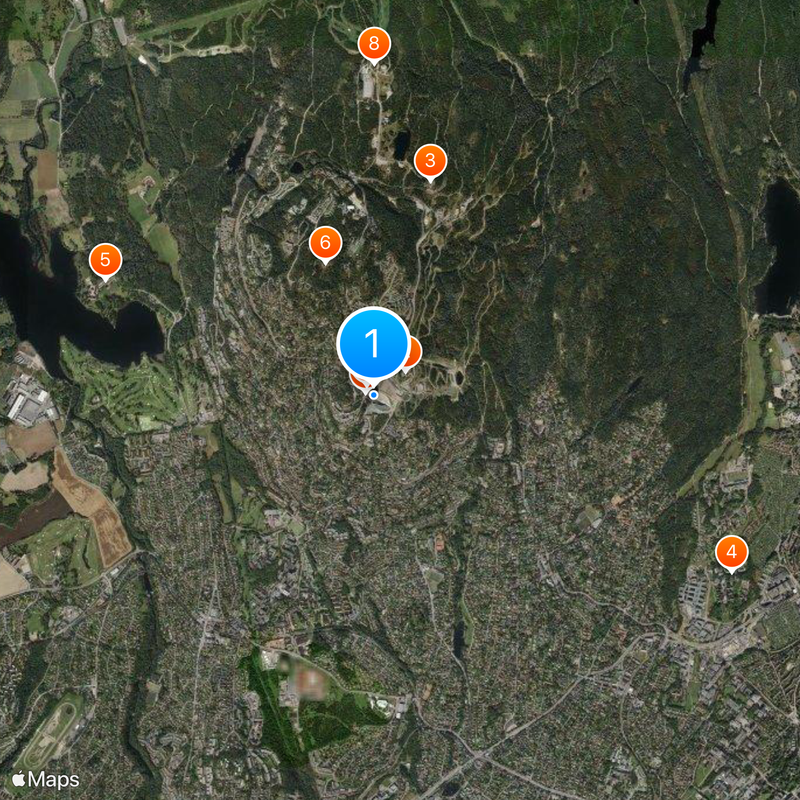 Holmenkollbakken Map