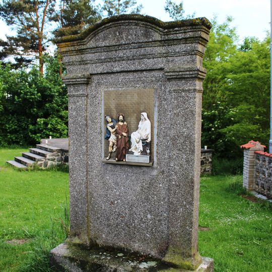 Obrázek na Křížové cestě u Tábora - 7. zastavení