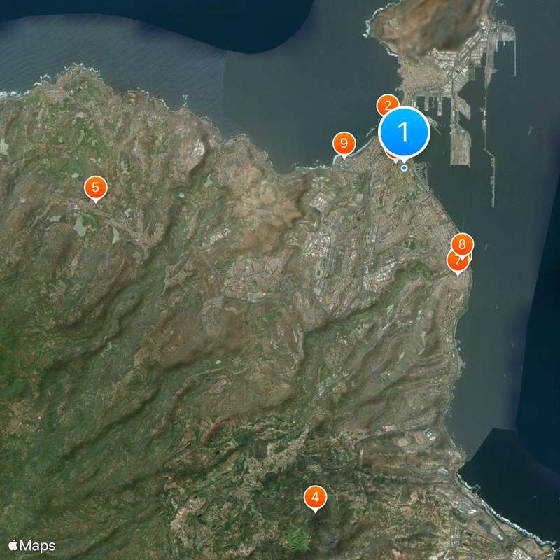 Las Palmas de Gran Canaria Kaart
