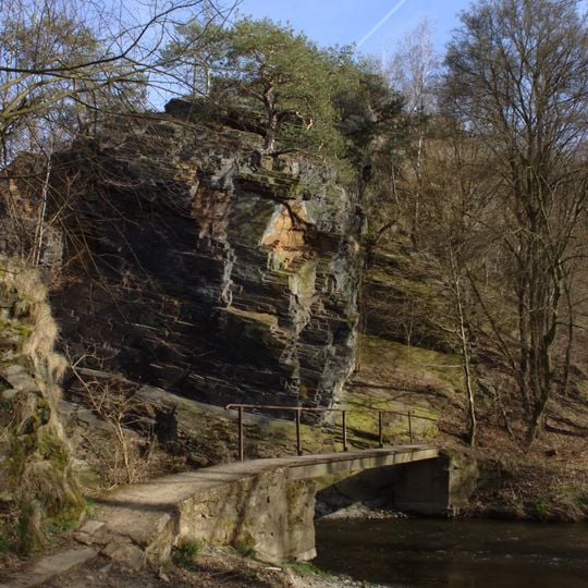 Lávka nad Lečickým vodopádem