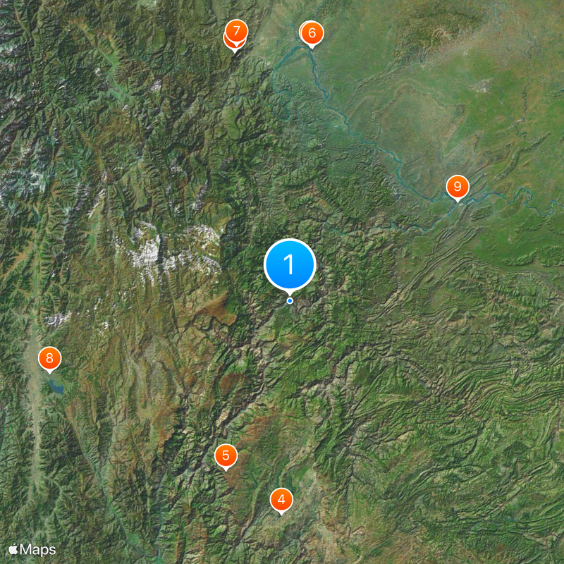 Xiluodu-Talsperre Karte