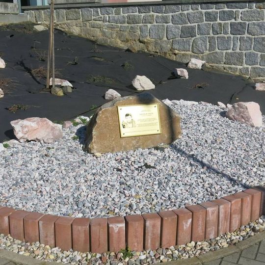 Pomník Jaroslava Falty u Domu kultury v Rumburku