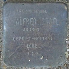 Stolperstein für Alfred Israel