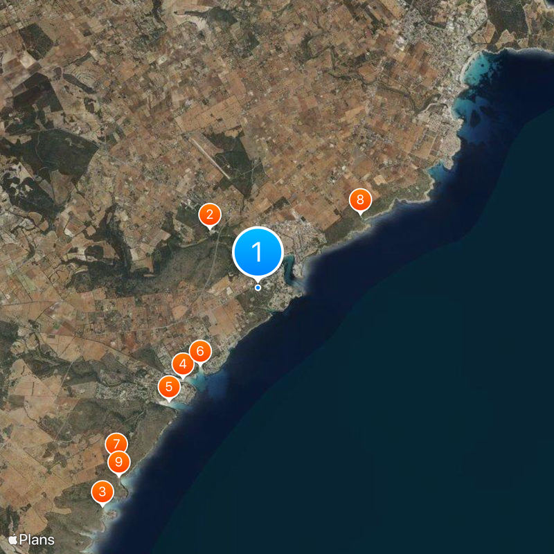 Coves del Drach Kaart