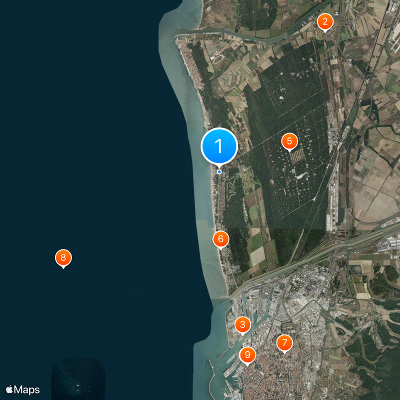 Tirrenia Map