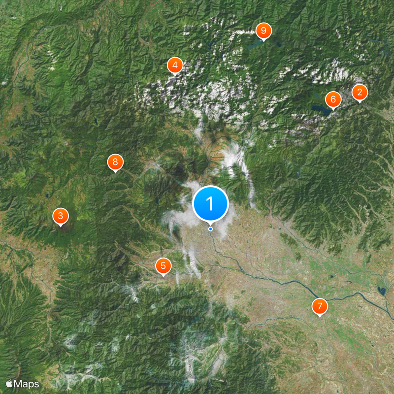 Préfecture de Gunma Carte