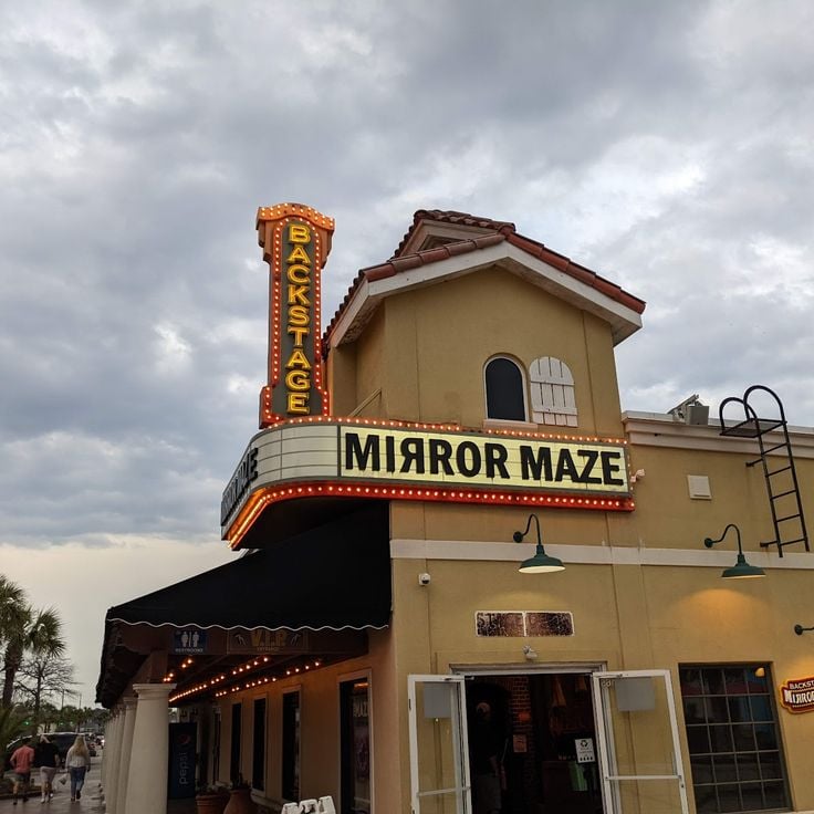 Backstage Mirror Maze
