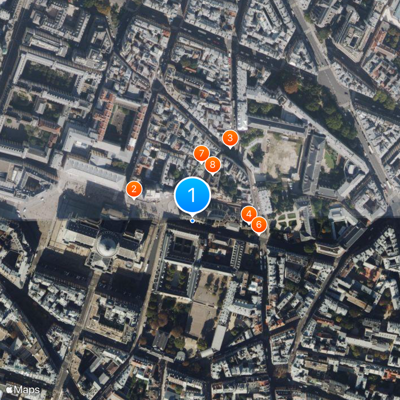 Chiesa di Saint-Étienne-du-Mont Mappa