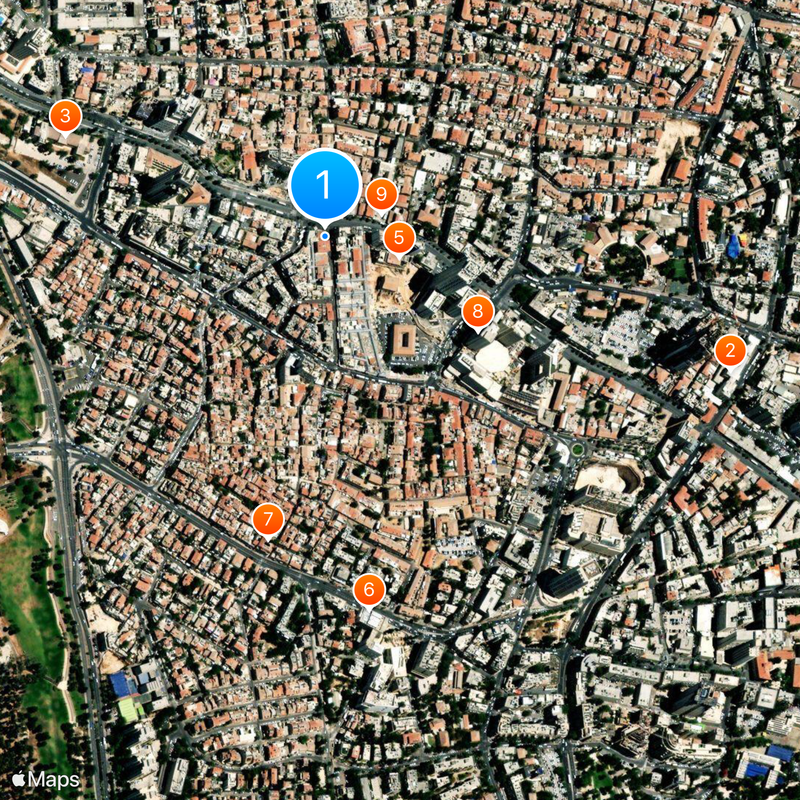 Mahane Yehuda Market Map