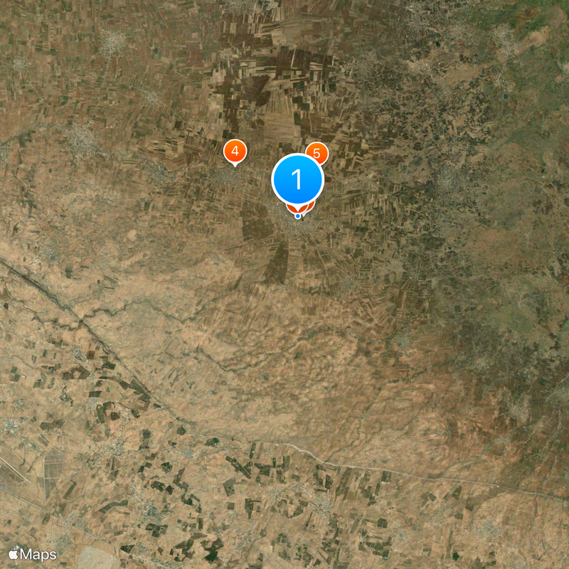 Roman Theatre at Bosra Mapa