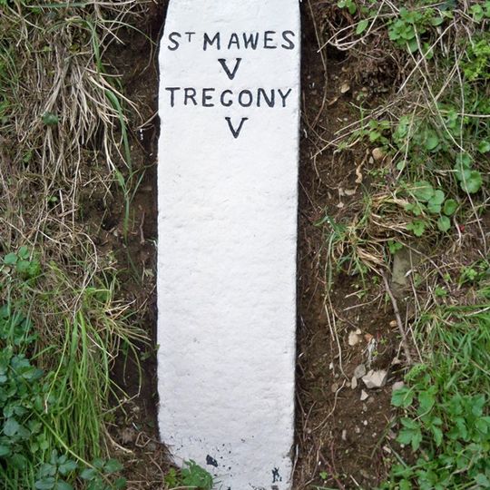 Milestone Circa 200M South-West Of Pendower Lodge