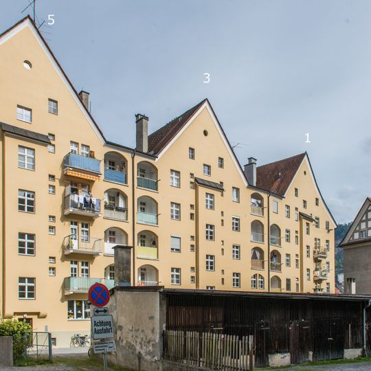 Wohnhaus, Graf-Hugo-Wuhrgang 1,3,5,7, Feldkirch