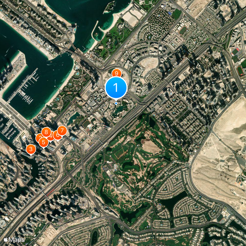 Dubai Internet City Map