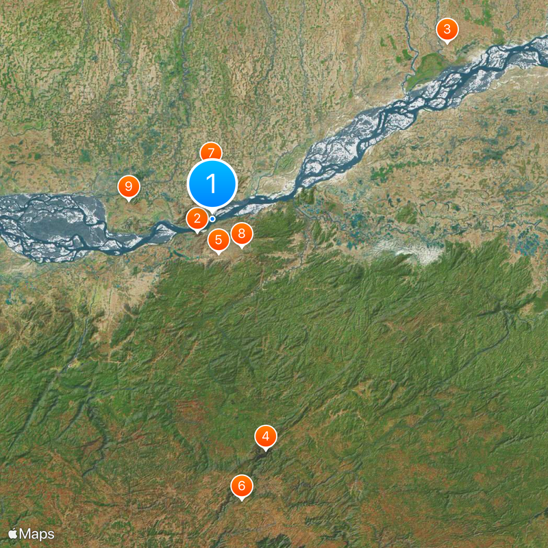 Tempio di Umananda Mappa