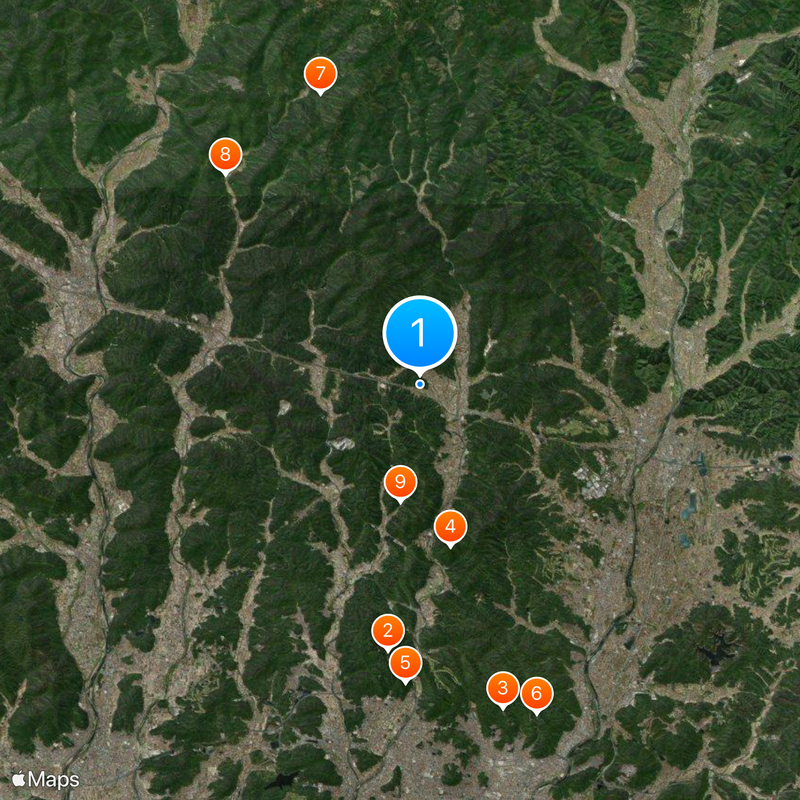 Provinz Harima Karte