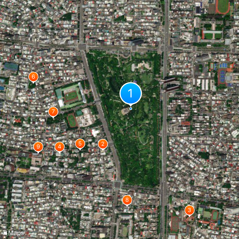 Daan Forest Park Mapa