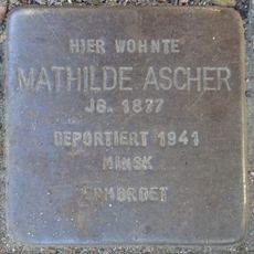 Stolperstein en memoria de Mathilde Ascher