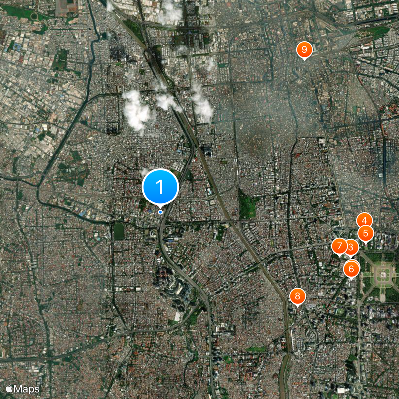 Grogol Petamburan Karte