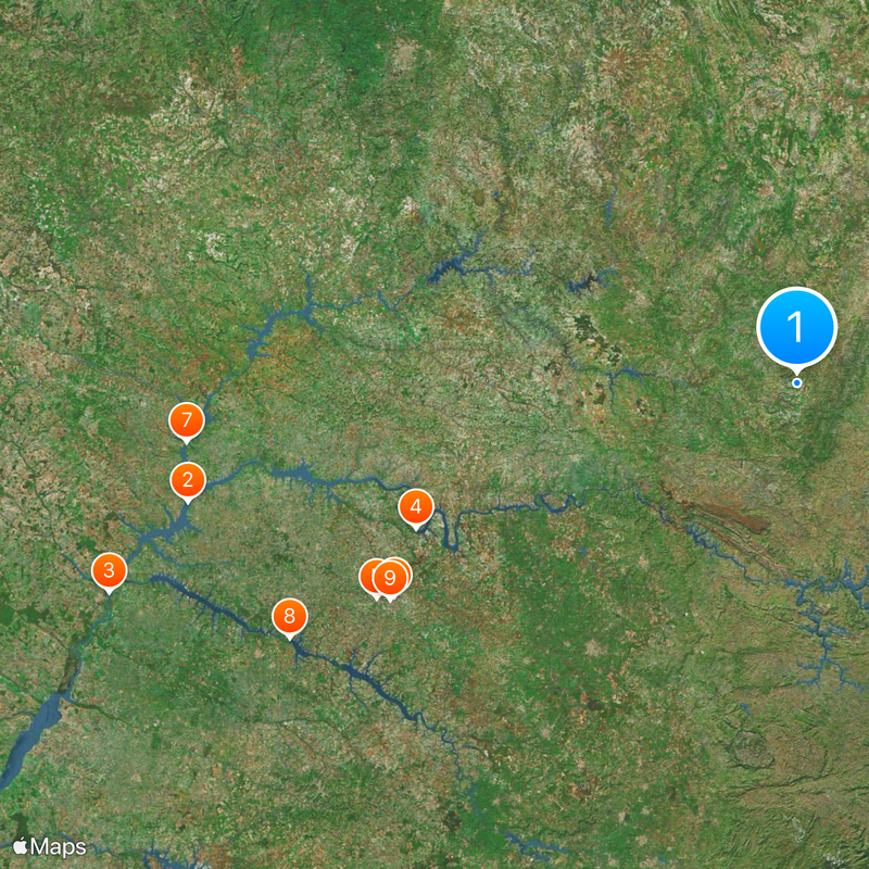 Paranaíba River Map