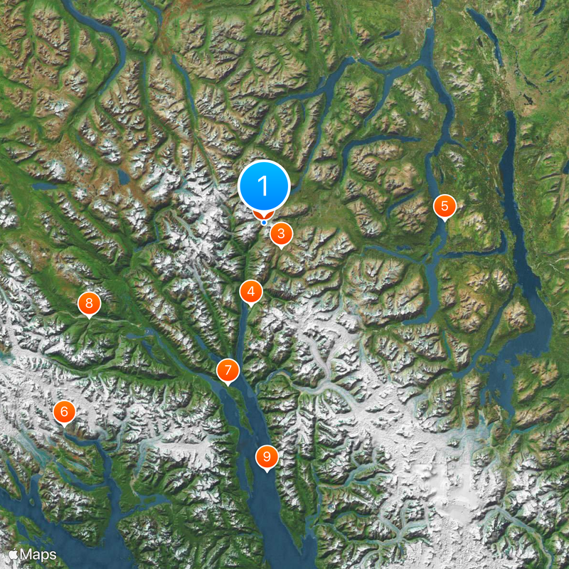 Chilkoot Pass Map
