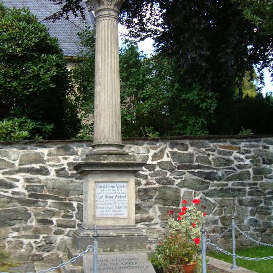 Kriegerdenkmal für die Gefallenen des Krieges 1870/71 Kirchsteig -