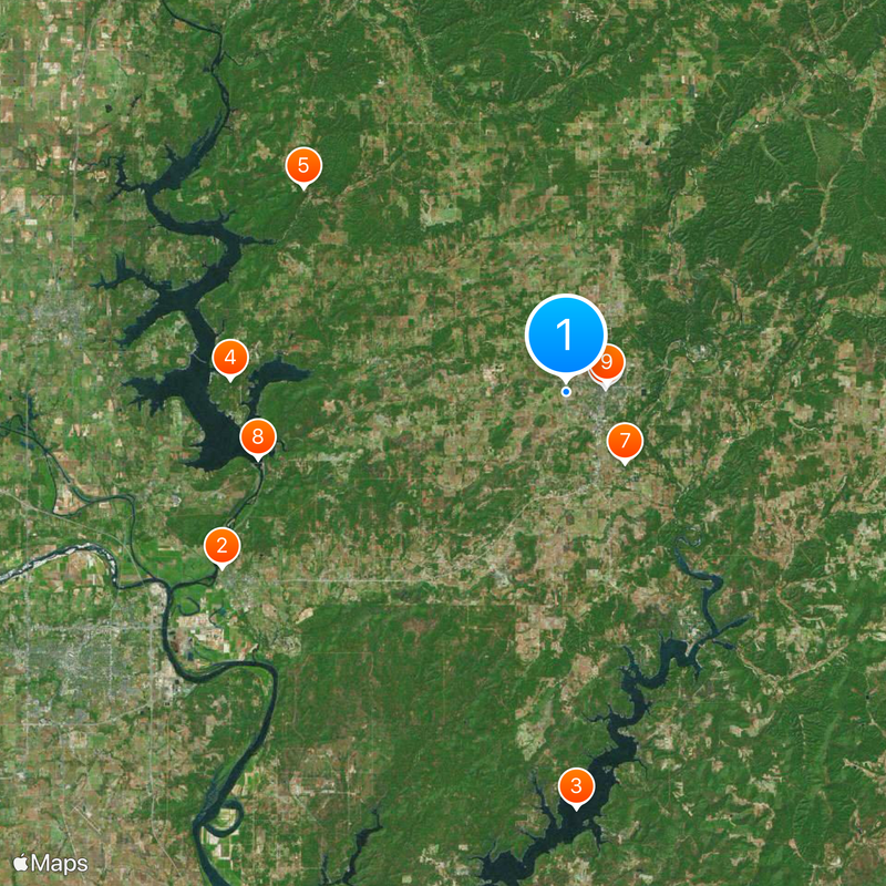 Comté de Cherokee Carte