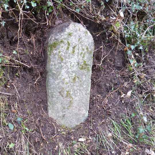 Milestone, Hele Lane Hill, 150m up hill from Tidlake Farm