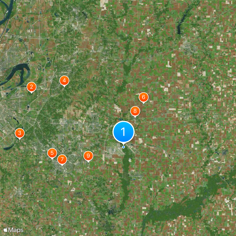 Scott Air Force Base Map