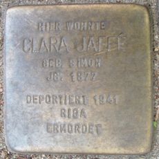 Stolperstein en memoria de Clara Jaffé