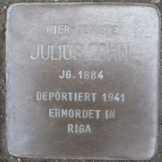 Stolperstein en memoria de Julius Cohn